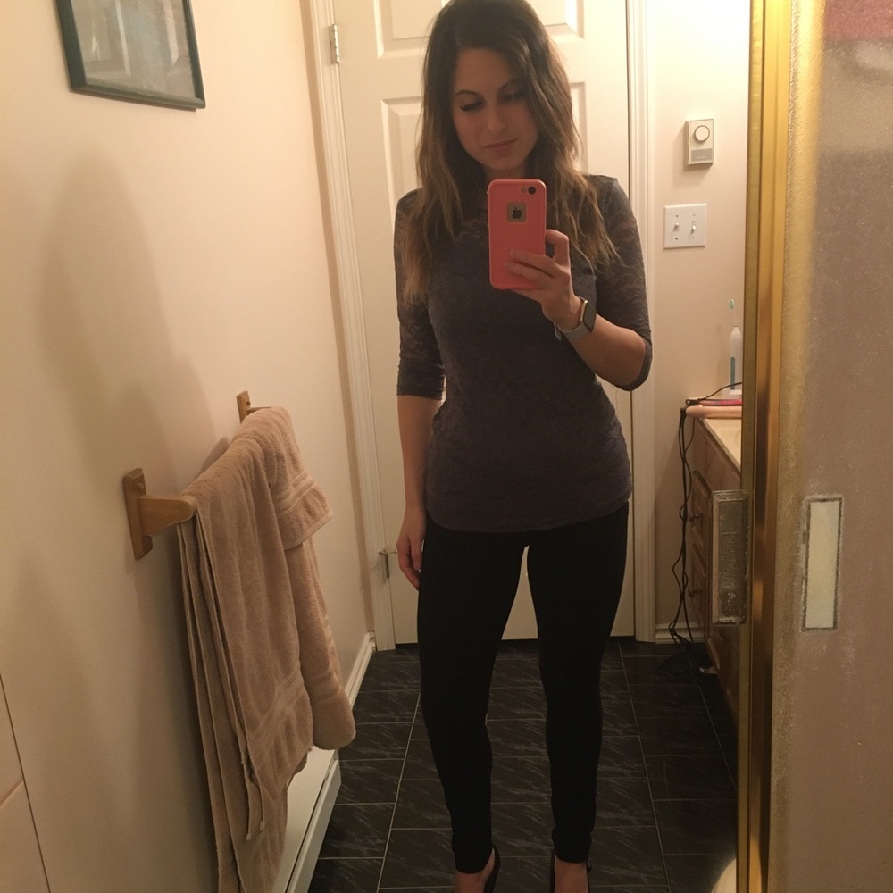 Lacey purple shirt